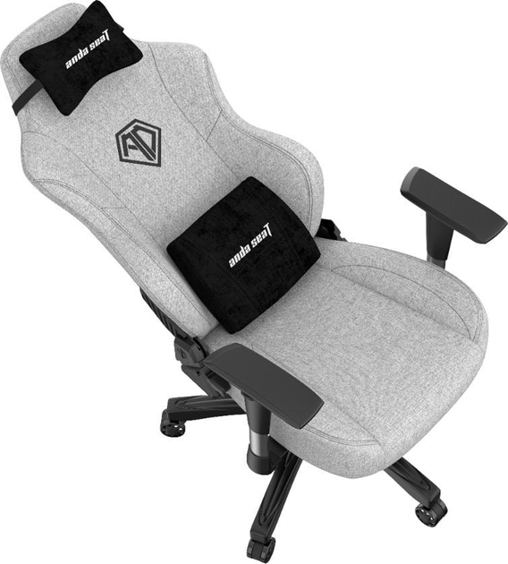Fotel gamingowy Anda Seat Phantom 3 Size L Fabric Grey (AD18Y-06-G-F) - obraz 7
