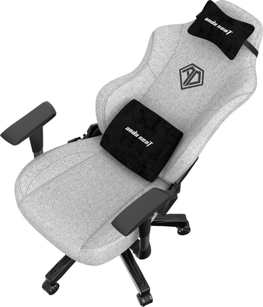 Fotel gamingowy Anda Seat Phantom 3 Size L Fabric Grey (AD18Y-06-G-F) - obraz 8