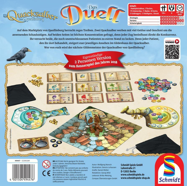 Настільна гра Schmidt Spiele Witches of Quedlinburg - Дуель (4001504494476) - зображення 2