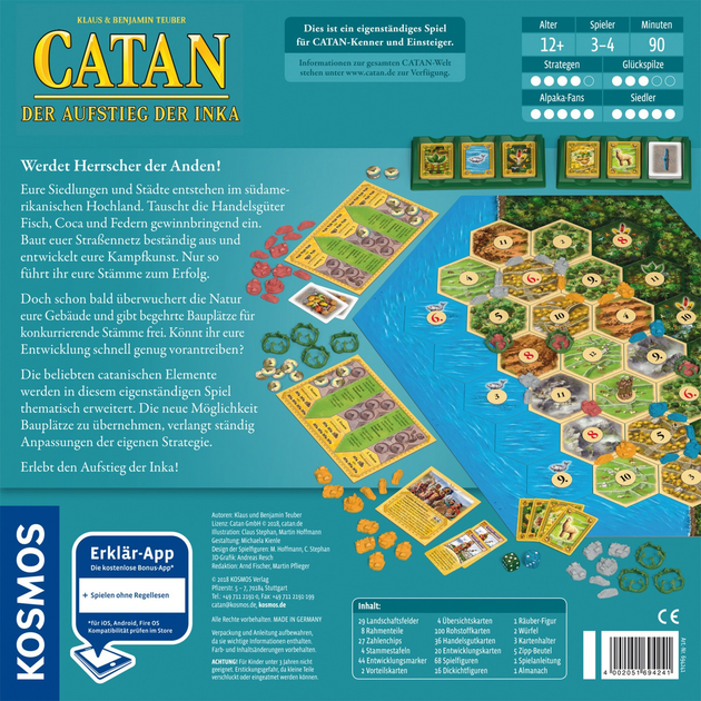Настільна гра Kosmos Catan Rise of the Incas (4002051682927) - зображення 3