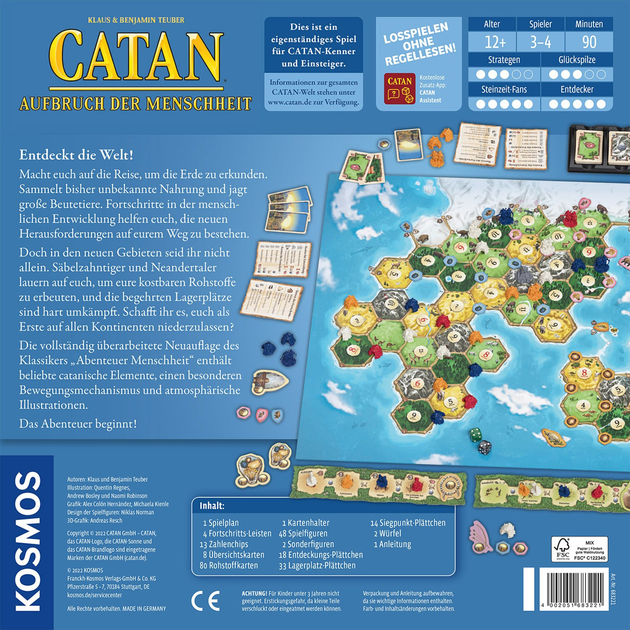 Настільна гра Kosmos Catan Початок людства (4002051683221) - зображення 3