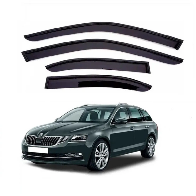 Дефлектори вікон Skoda Octavia III (A-7) Седан 2013- AV-Tuning Вітровики - Фото 1 Дефлектори вікон Skoda Octavia III (A-7) Седан 2013- AV-Tuning Вітровики - изображение 1