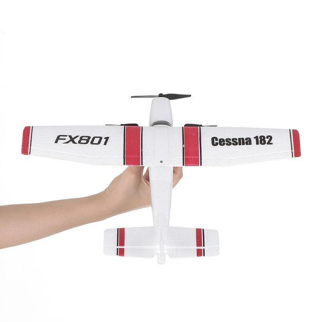 Літак на радіокеруванні з пінопласту Cessna 182 Білий ( код: FX801OR ) - зображення 3