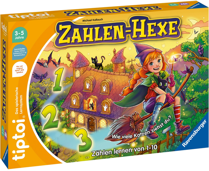 Gra edukacyjna Ravensburger Tiptoi Liczbowa czarownica (4005556001323) - obraz 1
