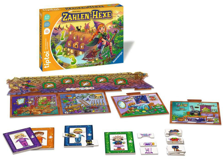Gra edukacyjna Ravensburger Tiptoi Liczbowa czarownica (4005556001323) - obraz 2