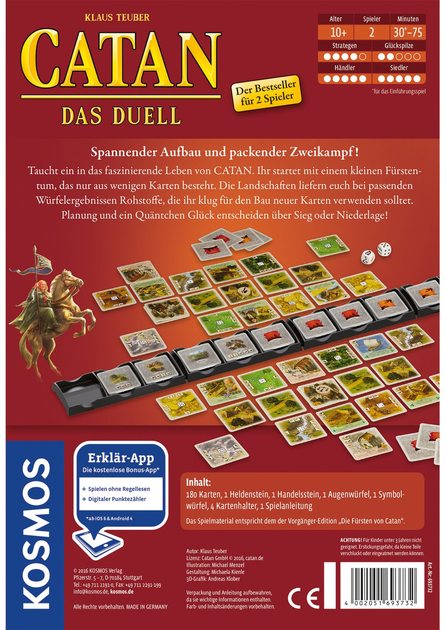 Настільна гра Kosmos Catan Duel (4002051693732) - зображення 3