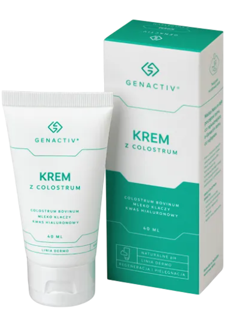 Крем Genactiv інтенсивно регенеруючий з молозивом 40 мл (5907546536114) - зображення 1