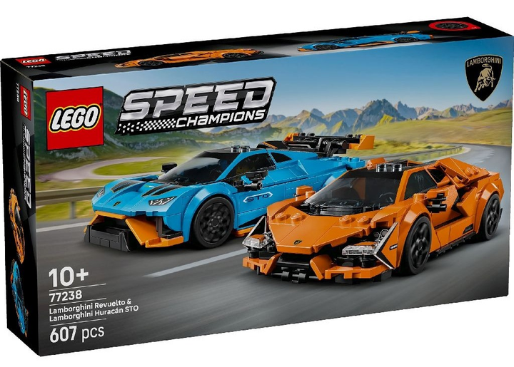 Zestaw klocków LEGO Speed Champions Lamborghini Revuelto i Huracán STO 607 elementów 77238 (5702017816067) - obraz 1