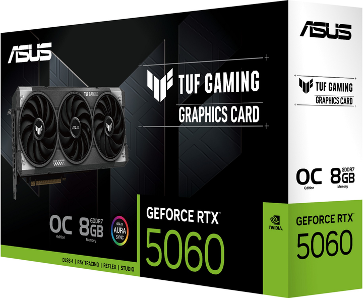 Karta graficzna ASUS PCI-Ex GeForce RTX 5060 TUF Gaming OC Edition 8GB GDDR7 (128bit) (2677/28000) (HDMI, 3 x DisplayPort) (90YV0N00-M0NA00) - obraz 10
