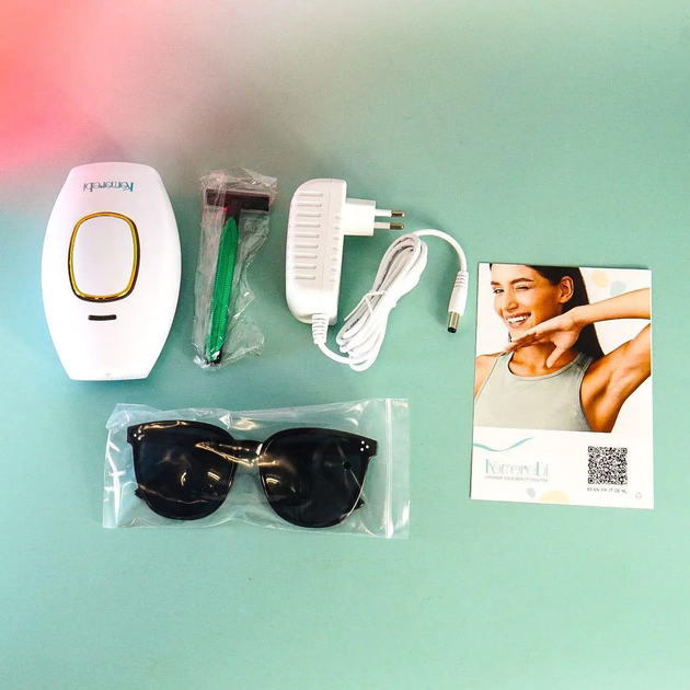 Портативный фотоэпилятор лазерный IPL Komorebi Hair Removal Device: Домашний эпилятор для лица и тела - Фото 6 Портативный фотоэпилятор лазерный IPL Komorebi Hair Removal Device: Домашний эпилятор для лица и тела - изображение 6