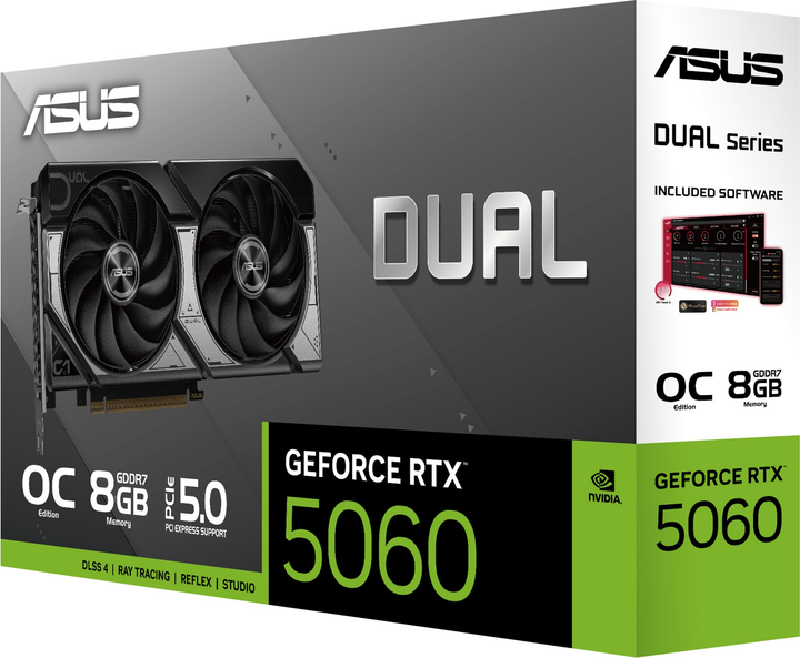 Karta graficzna ASUS PCI-Ex GeForce RTX 5060 Dual OC Edition 8GB GDDR7 (128bit) (2565/28000) (HDMI, 3 x DisplayPort) (90YV0N12-M0NA00) - obraz 16