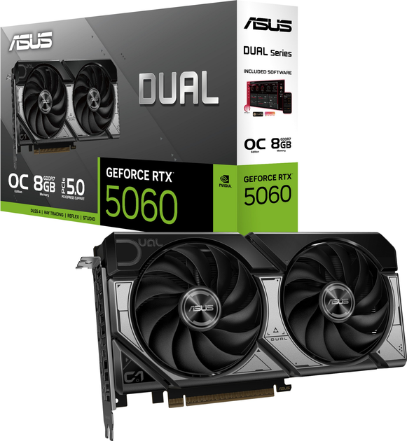 Karta graficzna ASUS PCI-Ex GeForce RTX 5060 Dual OC Edition 8GB GDDR7 (128bit) (2565/28000) (HDMI, 3 x DisplayPort) (90YV0N12-M0NA00) - obraz 17