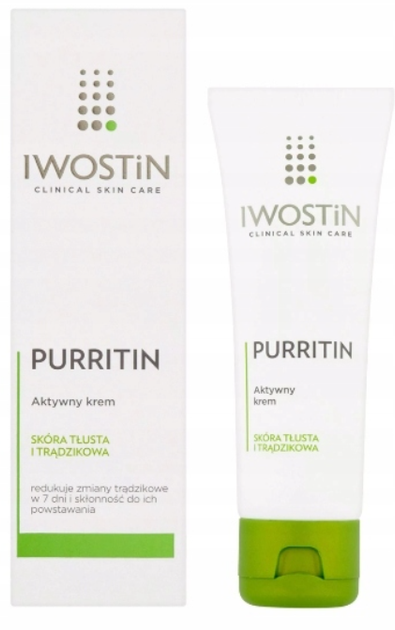 Крем для обличчя Iwostin Purritin для жирної та схильної до акне шкіри 40 мл (5902502992485) - зображення 1