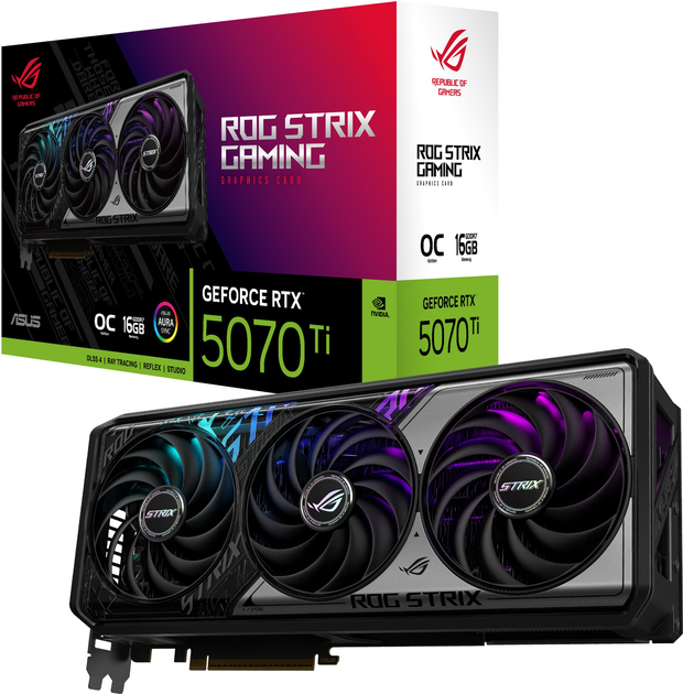 Karta graficzna ASUS PCI-Ex GeForce RTX 5070 Ti ROG Strix OC Edition 16GB GDDR7 (256bit) (2625/28000) (2 x HDMI, 3 x DisplayPort) (90YV0M90-M0NA00) - obraz 12