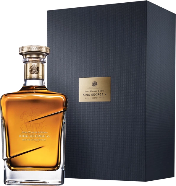 Виски Johnnie Walker Blue label King George V выдержка 25 лет 0.75