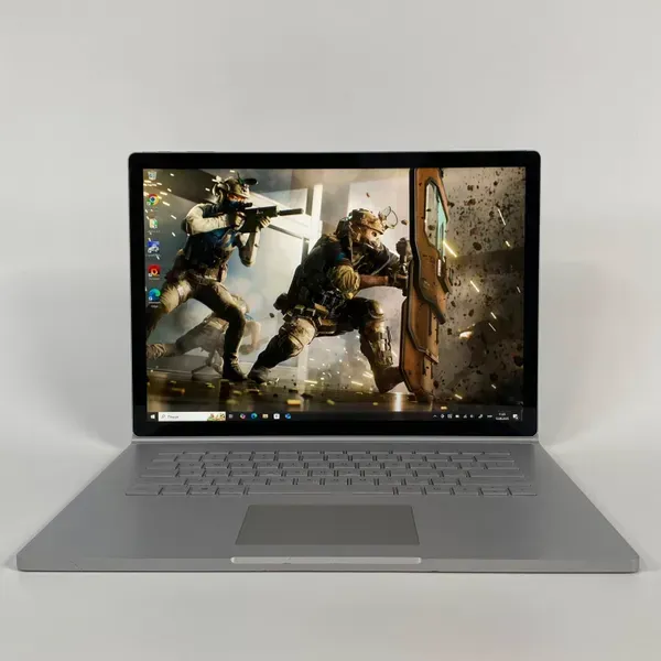 Ноутбук-трансформер Б-класс Microsoft Surface Book 2 / 15" (3240x2160) IPS Touch / Intel Core i7-8650U (4 (8) ядра по 1.9 - 4.2 GHz) / 16 GB DDR3 / 256 GB SSD / nVidia GeForce GTX 1060, 6 GB GDDR5, 192-bit / USB Type-C / WebCam б/у - изображение 2