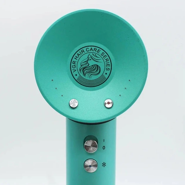 Фен для волос VGR V-440 green профессиональный 1400W - изображение 6
