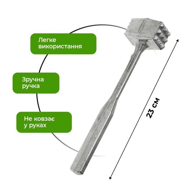 Кухонный молоток для отбивания мяса BRS - Фото 3 Кухонный молоток для отбивания мяса BRS - изображение 3