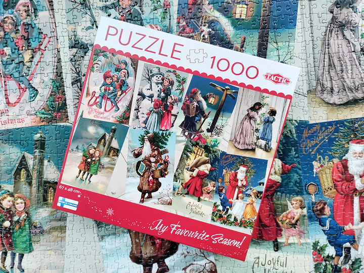 Puzzle Tactic Kartki bożonarodzeniowe 1000 elementów (59223) (6416739592237) - obraz 2