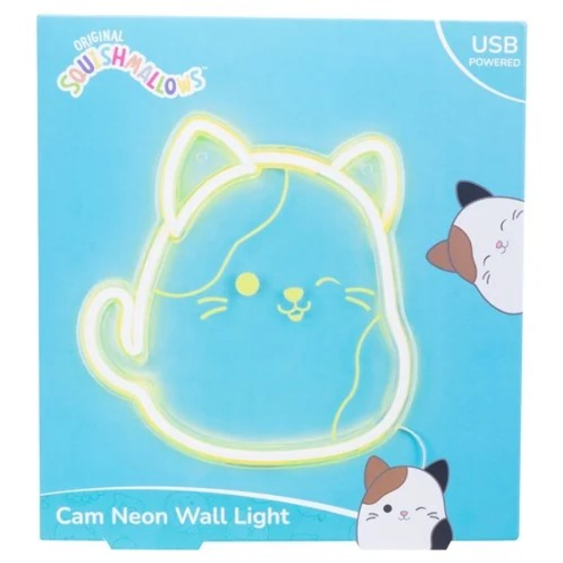 Настінна лампа Squishmallows Cam Neon Wall Light Yellow (5060960748263) - зображення 2