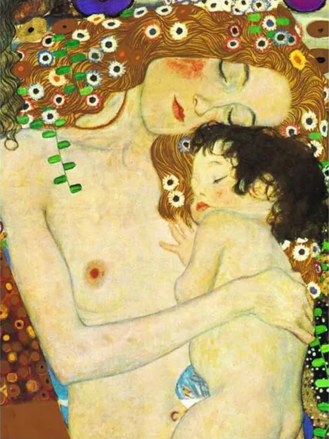 Puzzle EuroGraphics "Matka i dziecko" Gustav Klimt 1000 elementów (628136627764) - obraz 2