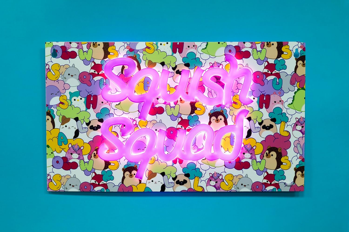 Настінна лампа Squishmallows Squish Squad Neon Wall Light Neon Pink (5060960748355) - зображення 7