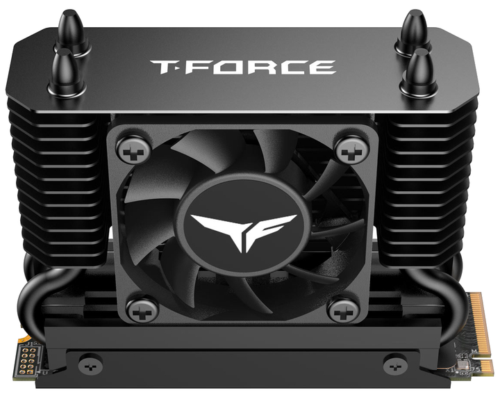 SSD диск Team Group T-FORCE GE Pro 2TB M.2 2280 PCIe Gen 5.0 x4 3D NAND TLC with Dark AirFlow I (TM8FG3002T0C133) - зображення 1