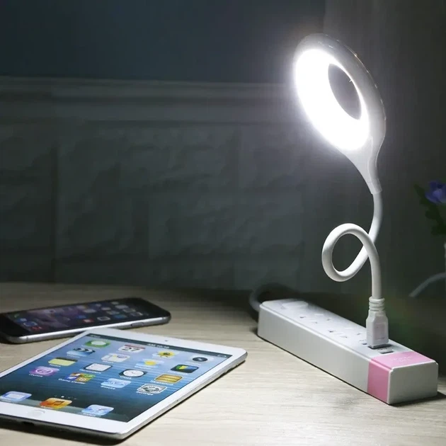 Гибкий USB-светильник с управлением голосом 16 LED, 5 Вт, Белый Лампа USB LED lamp LK-50 - изображение 4