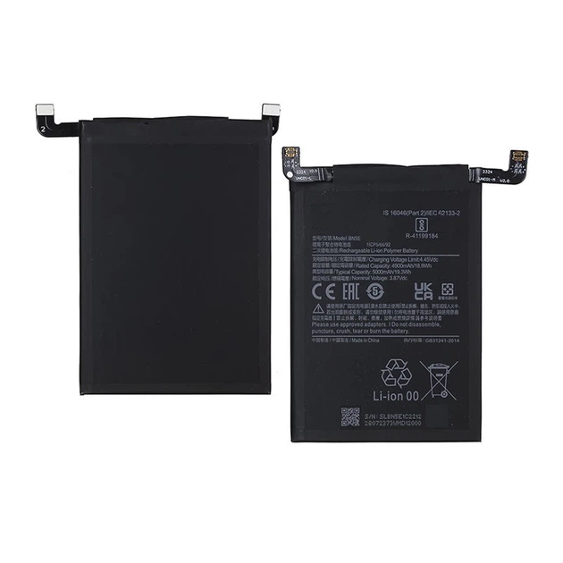 Аккумулятор BN5E для Xiaomi Redmi Note 11E Pro, 5000 mAh Original PRC - Фото 2 Аккумулятор BN5E для Xiaomi Redmi Note 11E Pro, 5000 mAh Original PRC - изображение 2