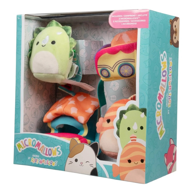 Maskotka Squishmallows Micromallows Ticket to Ride 2 szt 6 cm (0191726748052) - obraz 2