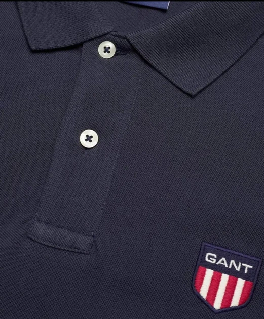 Поло чоловіче GANT SHIELD PIQUE SLEEVE POLO GT-9768NV XL - зображення 7
