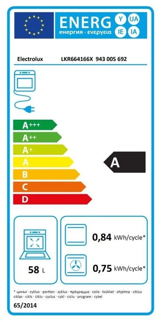 Electrolux Плита электрическая стеклокерамическая, 58л, 60x60см, дисплей, конвекция, пар, нерж - изображение 4