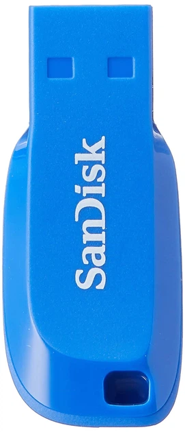 Флеш-накопитель Sandisk 16GB USB Cruzer Blade Blue Electric (SDCZ50C-016G-B35BE) - Фото 1 Флеш-накопитель Sandisk 16GB USB Cruzer Blade Blue Electric (SDCZ50C-016G-B35BE) - изображение 1