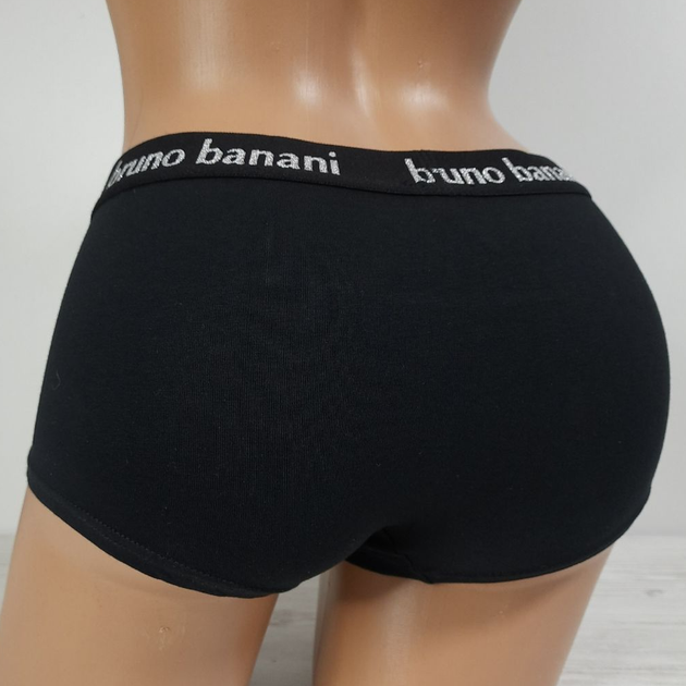 Трусики шортики жіночі набір 2 штуки Bruno Banani 001 S Чорний - Фото 4 Трусики шортики жіночі набір 2 штуки Bruno Banani 001 S Чорний - зображення 4