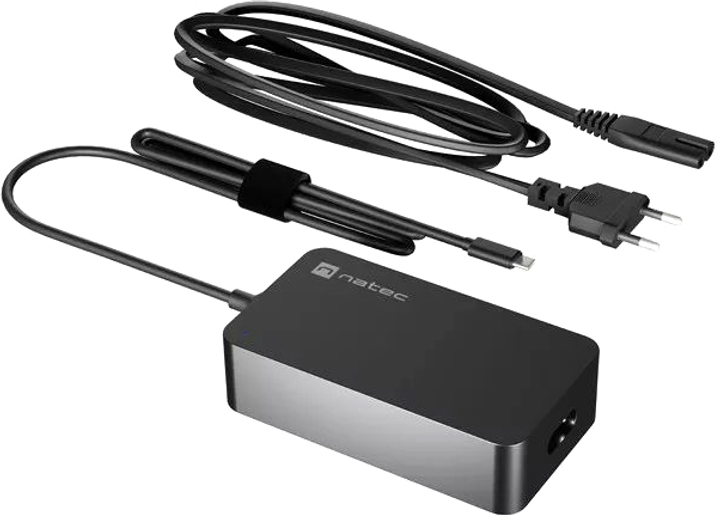 Zasilacz do laptopa Natec Grayling USB-C 45W do laptopow, tabletow, telefonow (NZU-2033) (955555903775987) - Outlet - obraz 1
