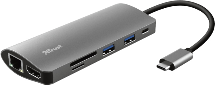 Wieloportowy adapter USB-C Trust Dalyx 7 w 1 (23775) (955555901129302) - Outlet - obraz 1