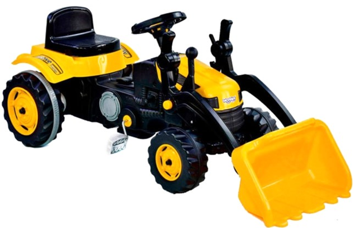 Traktor na pedaly Woopie Farmer MaxTrac Classic Lyzka-spychacz Zolty (5904326941540) (955555908158098) - Outlet - obraz 2