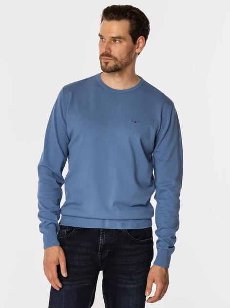 Джемпер чоловічий Lee Cooper Andy Organic M Синій (5905991716532) - зображення 1