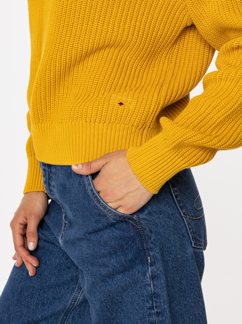Джемпер жіночий Lee Cooper Yana Organic L Яскраво-жовтий (5905991716631) - зображення 3