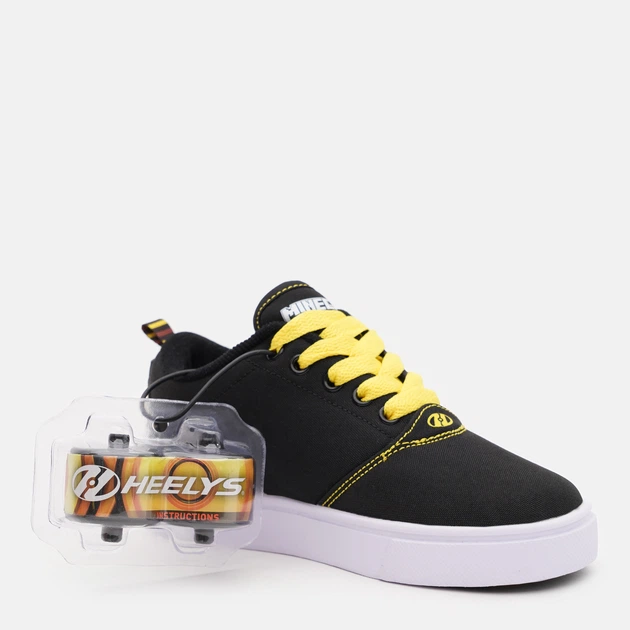 Дитячі роликові кросівки для хлопчика Heelys Minecraft HLY-B1W 32 Чорний/Жовтий (196382703131) - зображення 5