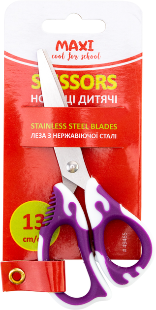 Упаковка ножниц детских Maxi 13 см Фиолетовые x 12 шт (MX49465_12) - изображение 2