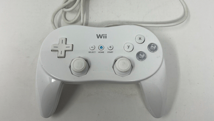 Геймпад Дротовий Nintendo Wii RVL-005(-02) Classic Controller Pro White 1m Б/У - зображення 3