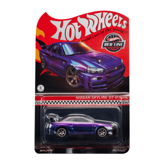 hotwheels RLC BNR34 スカイライン レッドラインクラブ限定 Машинка Premium Hot Wheels Nissan Skyline GT-R (BNR34) Red