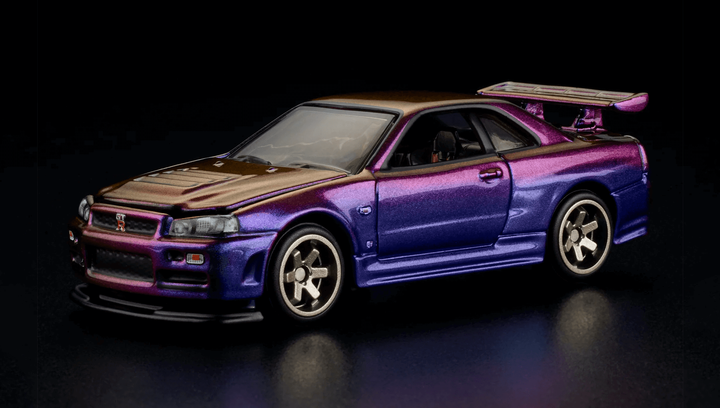 ミニカー Hot Wheels RLC Nissan Skyline GT-R (R34) Машинка Premium Hot Wheels Nissan Skyline GT-R (BNR34) Red