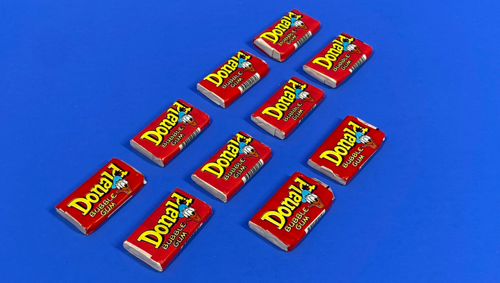 Набір Жувальна Гумка 10шт Donald Bubble Gum Red Blue Yellow Green 4,5g - зображення 2