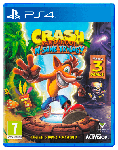 Гра для PS4 Crash Bandicoot N. Sane Trilogy PS4 (88222EN) - Фото 1 Гра для PS4 Crash Bandicoot N. Sane Trilogy PS4 (88222EN) - зображення 1