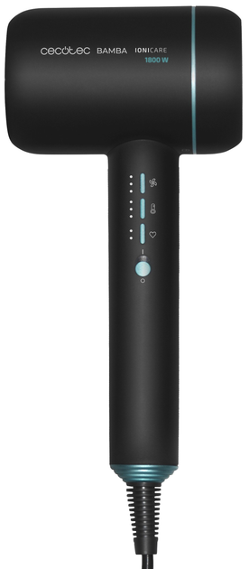 Фен Cecotec IoniCare 6000 RockStar Ice чорно-блакитний (8435484042277) - зображення 2