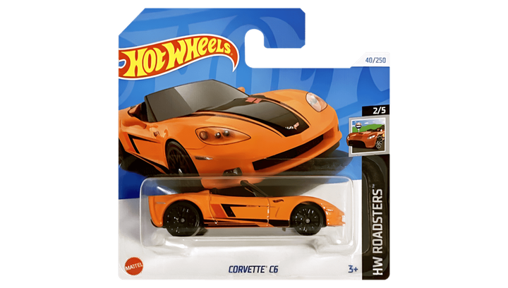 Машинка Базовая Hot Wheels Corvette C6 Roadsters 1:64 HTC14