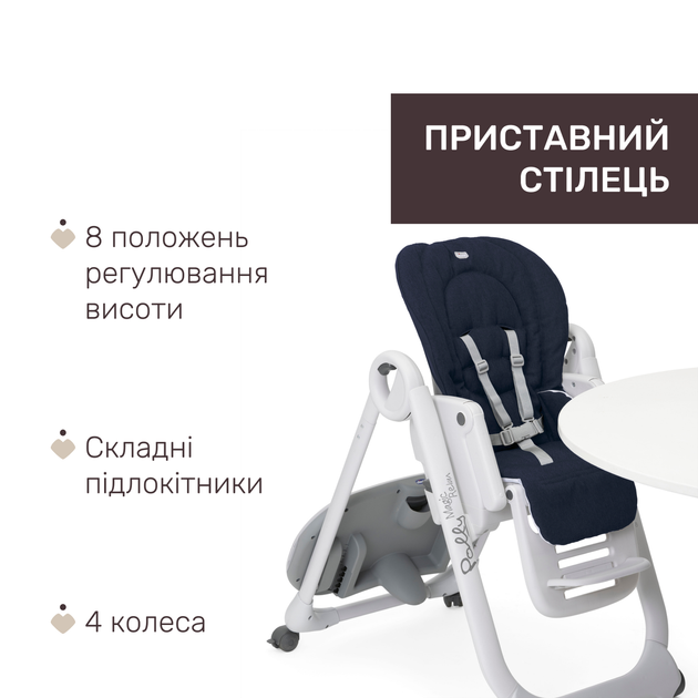 Стільчик для годування Chicco Polly Magic Relax - зображення 4