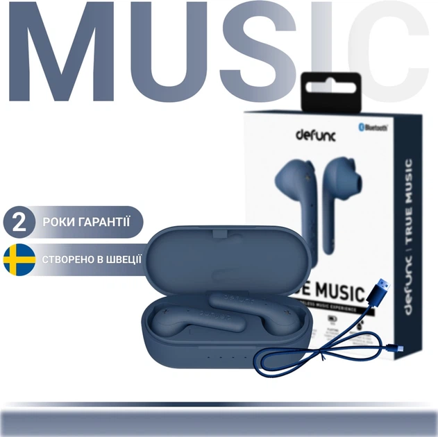 Наушники Defunc True Music ENC Blue (D4274M) - изображение 4
